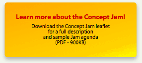 Download the Concept Jam leaflet and sample Jam agenda (PDF - 900KB)