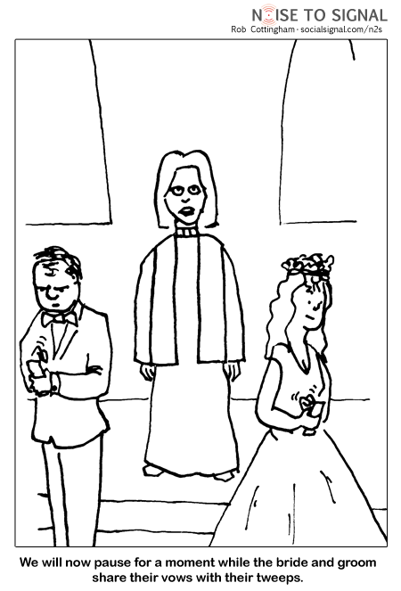 Cartoon: Twitter wedding