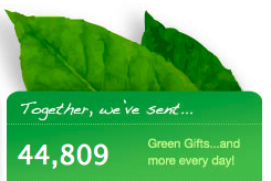 Detail from Green Gifts screen